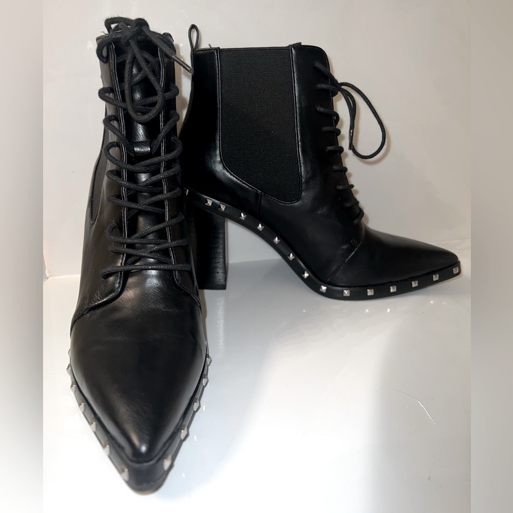 Charles David Black Studded Bootie